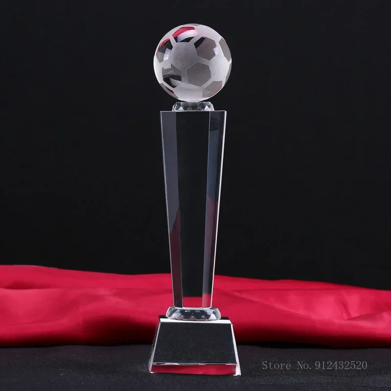 كأس كريستال إبداعي مخصص، كرة السلة، كرة القدم، الكرة الطائرة، الأرض، مسابقة الجولف، شركة ممتازة، جائزة الطلاب، قطعة واحدة