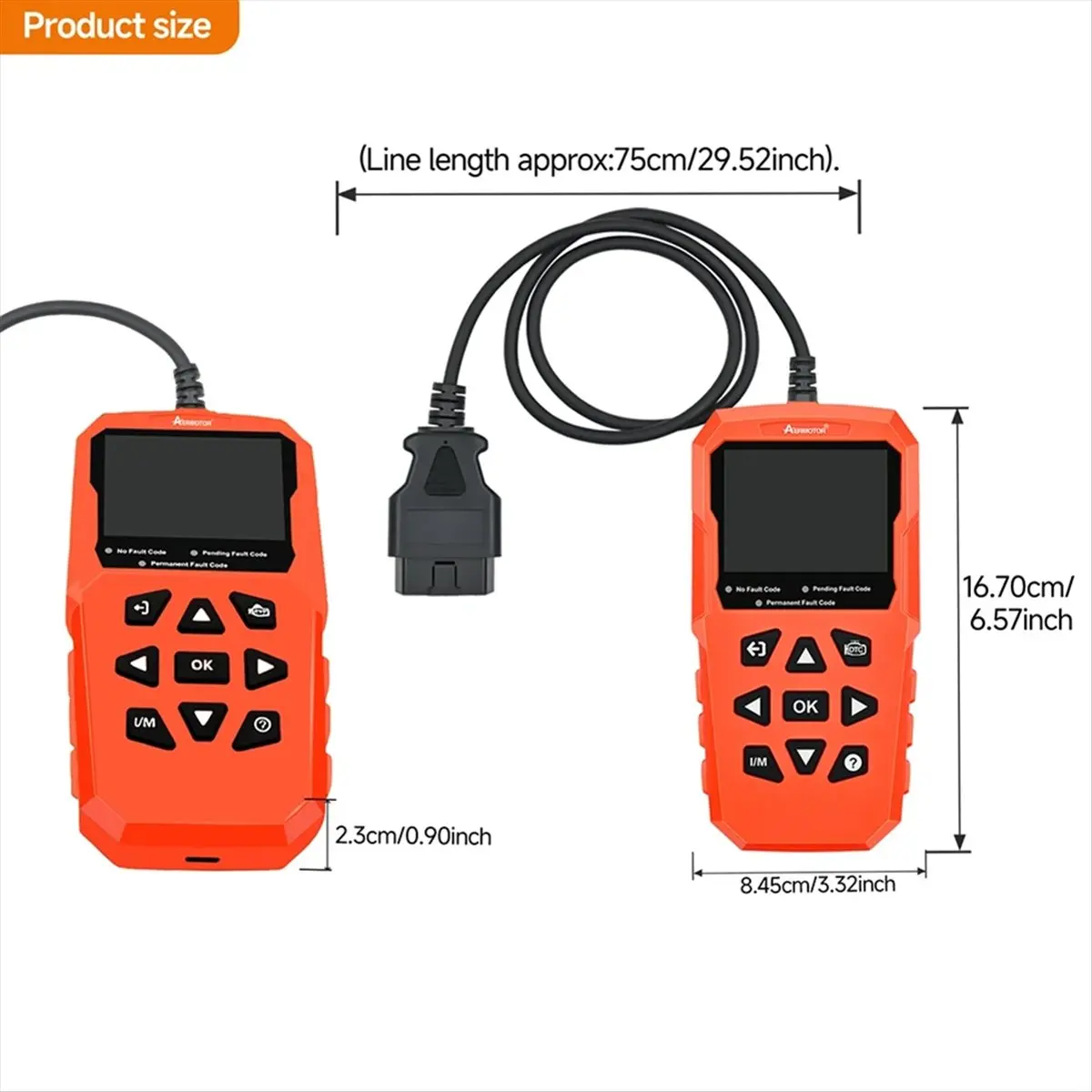 Escáner de Diagnóstico para Autos DT38 AERMOTOR V880, Lector de Códigos OBD2, Verificador de Motor, Lector de Códigos Automotric