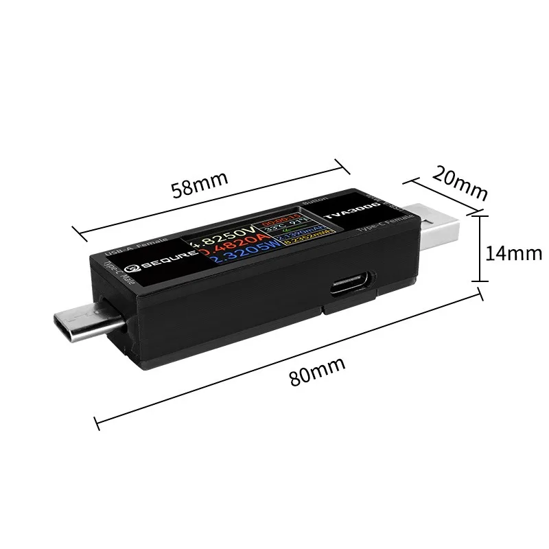 Imagem -05 - Sequre-medidor de Potência Volt Amperímetro de Alta Precisão Tva3006 Tipo-c
