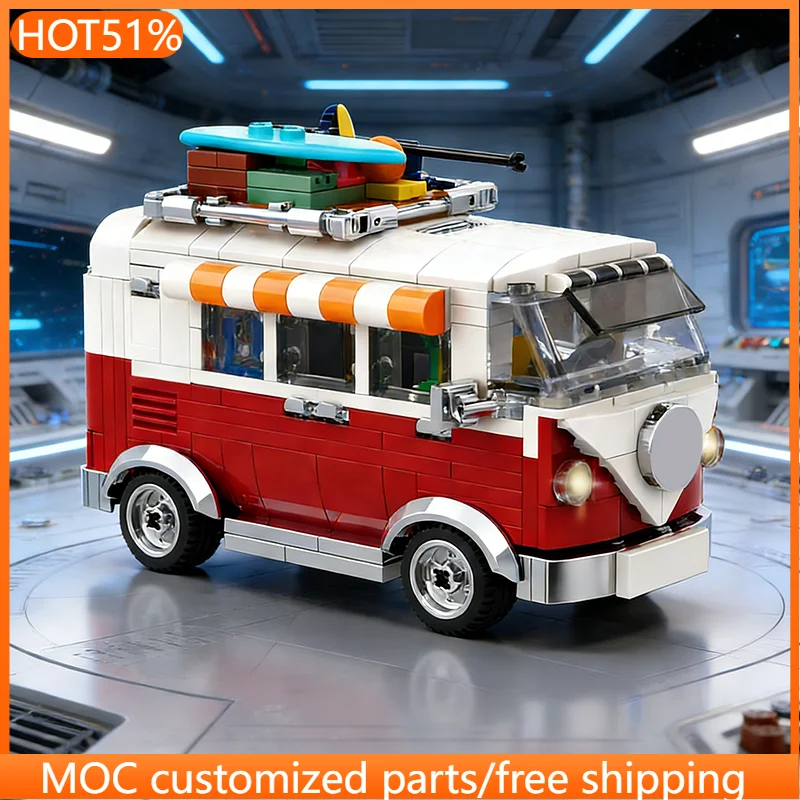397 pièces – Station de transport MOC – Blocs de construction modulaires personnalisables – Modèle simple et populaire – Jouet créatif DIY pour enfants – Cadeau de festival