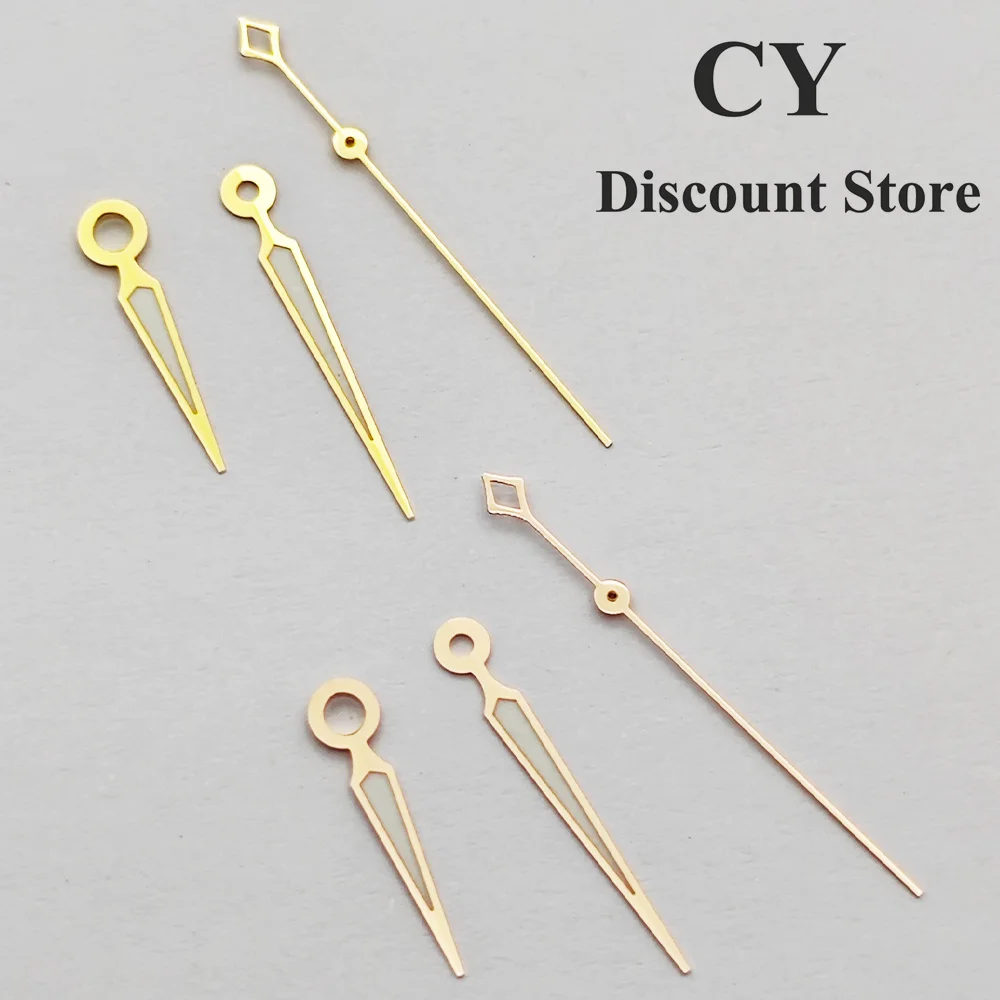 RICHUS NH39 ساعة الأيدي الذهب والفضة روز-الذهب ساعة الأيدي الأخضر مضيئة صالح NH39 ساعة يد تعمل بالحركة اكسسوارات أجزاء #3