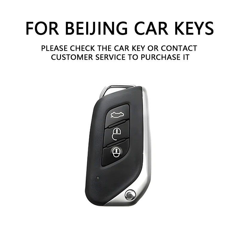 For Beijing BJ20 BJ30 BJ40 BJ80 BJ60 BJ90 F40 U7 X7 EU5 U5Plus Car TPU Folding Key Cover Bag Shell Case Keychain Protector