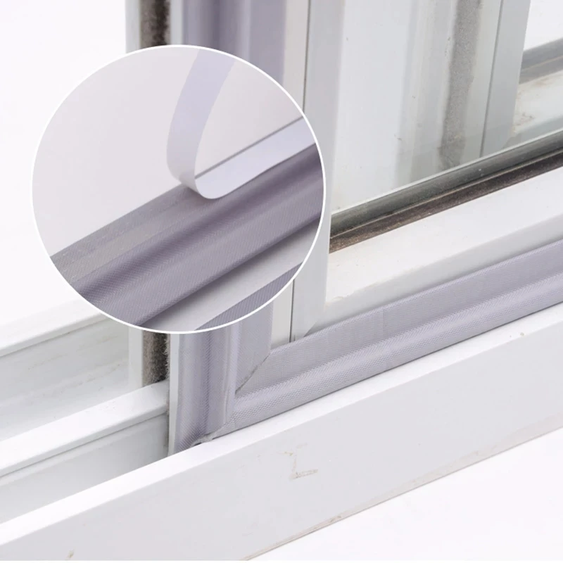 6M Self Adhesive Window Sealing Strip Multifunction Sliding Door Windows Weatherstrip Insect Noise Wind Stopper Stripping Tape