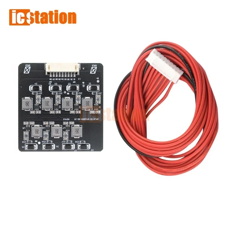2S-8S 1.2A 액티브 이퀄라이저 밸런서 보드 Lifepo4 LTO 리튬 배터리 액티브 밸런스 에너지 전송 BMS 3S 4S 5S 6S 7S 8S DIY