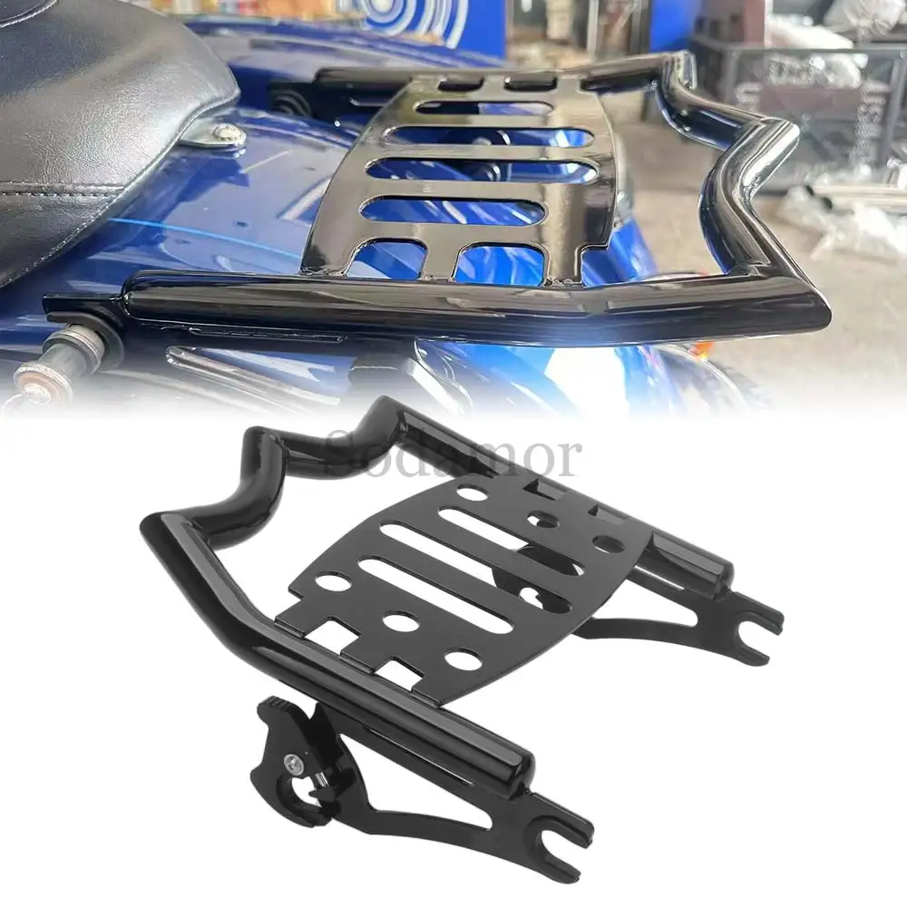 

Motorcycle Detachable Stealth Mounting Luggage Rack Compatible For Halrey Touring Road Electra Glide King Street Ultra 2009-2025