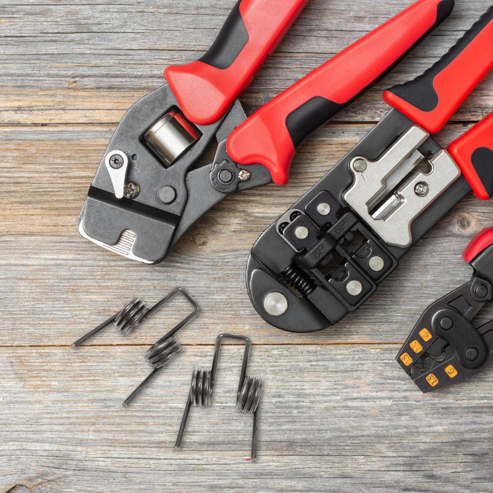 

2Pcs Stainless Steel Torsional Spring Heavy Duty Double -Shaped Grip for Electrician Multi-Use Replacement Repairing