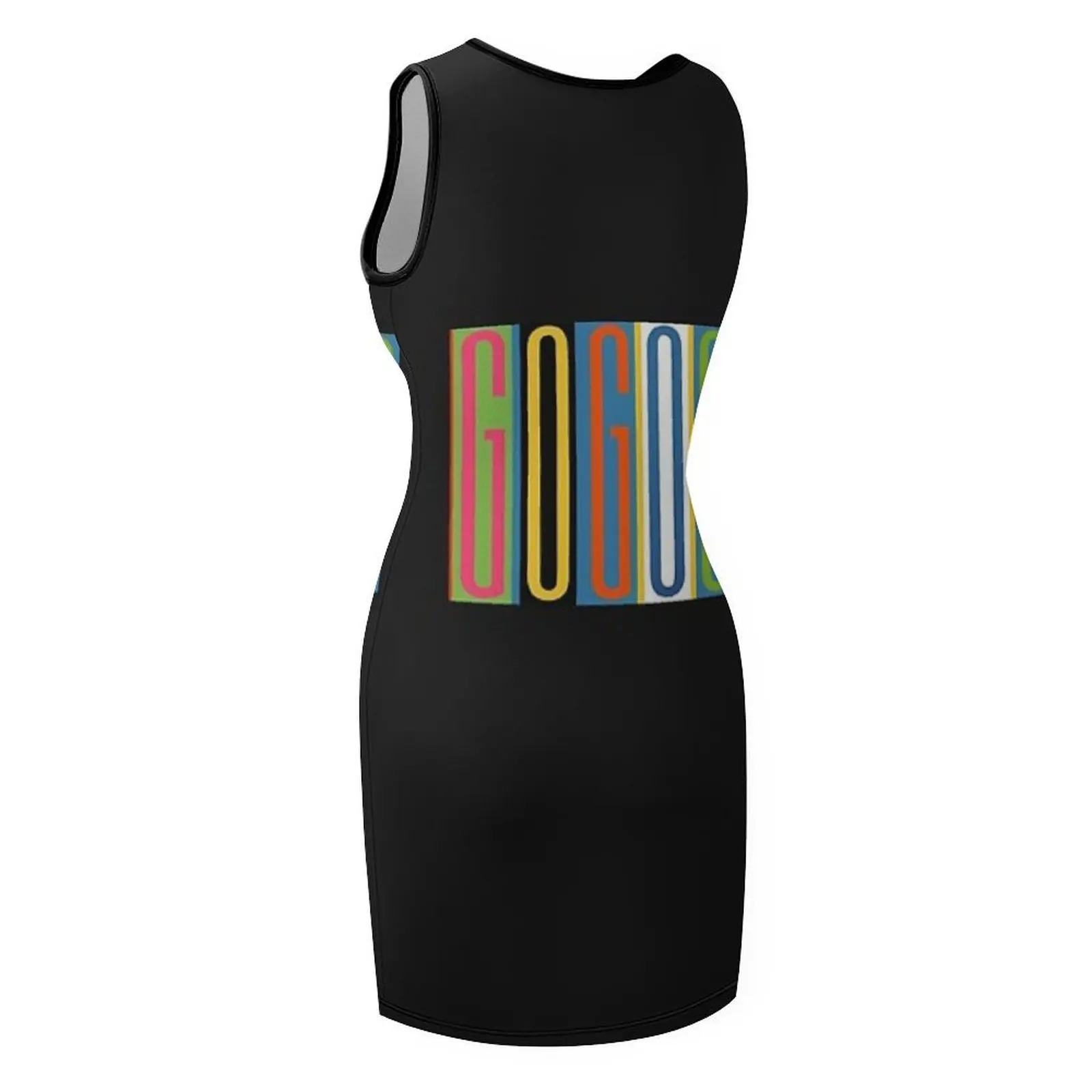 Go go s camiseta sem mangas vestido de verão para mulheres roupas de verão vestido de verão feminino 2025