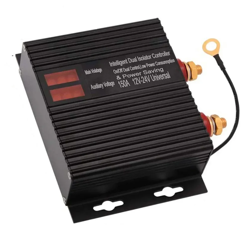 150 Amp Dual Battery Smart Isolator Universal 12V/24V Voltage Sensitive Relay for ATV, UTV, RV, Truck