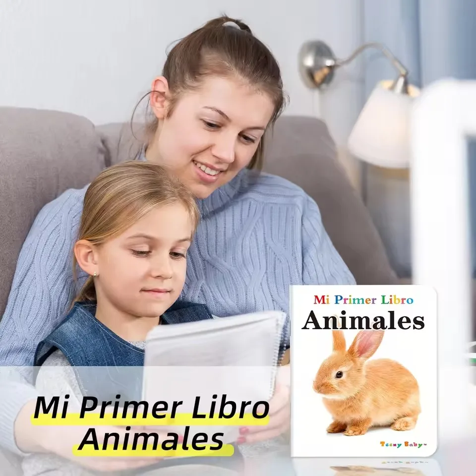 Set of 10 Spanish Baby Flip Books Visual Learning Tools for Children's Gifts Enhance Cognitive Skills Early Education