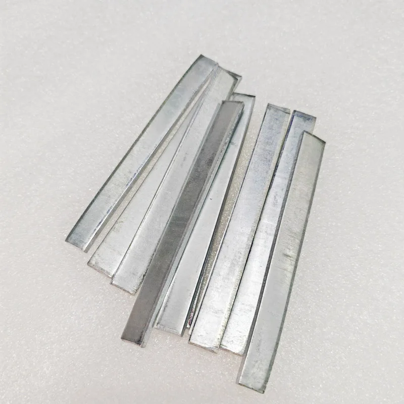 5pcs/lot 1mm 2mm 3mm Thickness High Purity Zinc Sheet Plate Pure Metal Zinc Plate Foil 10mmx100mm for Science Lab Accessories