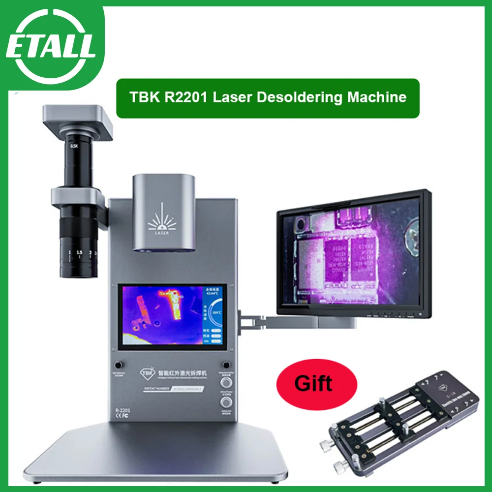 

TBK R-2201 Infrared Laser Disassembly Welding Machine Thermal Imaging Diagnosis Motherboard Repair Soldering with Microscope