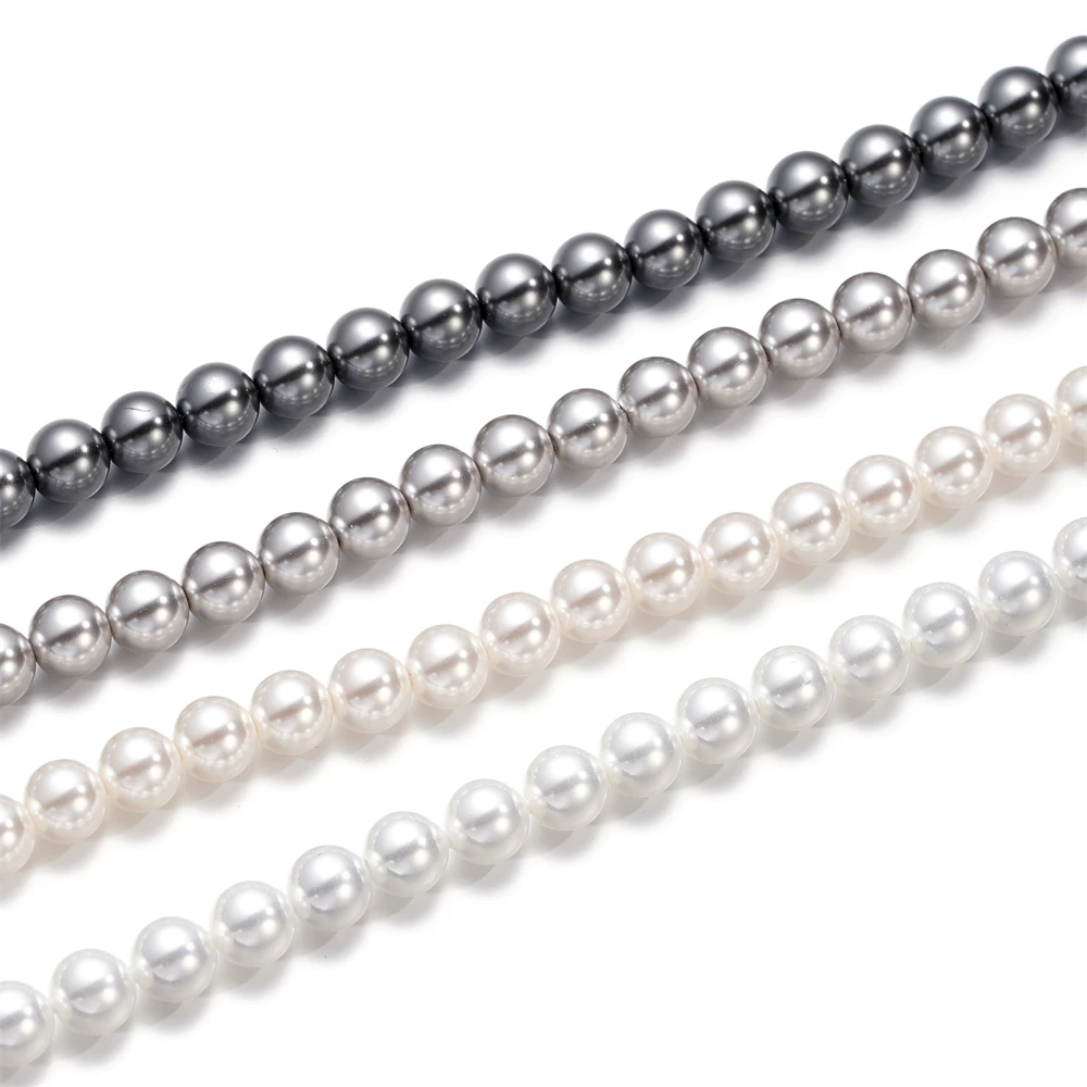 

10pcs 3-12mm Imitation Pearl Beads Round Shape Spacer Beads For Jewelry Making DIY Bracelet Necklace Earrings Accessories