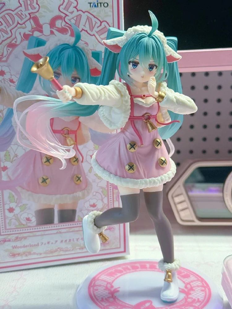 new-in-stock-genuine-taito-wonderland-hatsune-miku-figure-wolf-and-seven-little-goats-model-18cm-collectibles-desktop-ornament