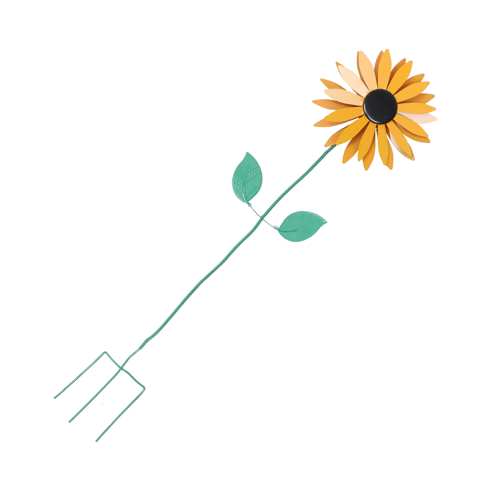 

Iron Sunflower Pinwheel Decor Durable Kids Windmill Toy Outdoor Garden Spinner Foldable Yard nament Iron Windmill