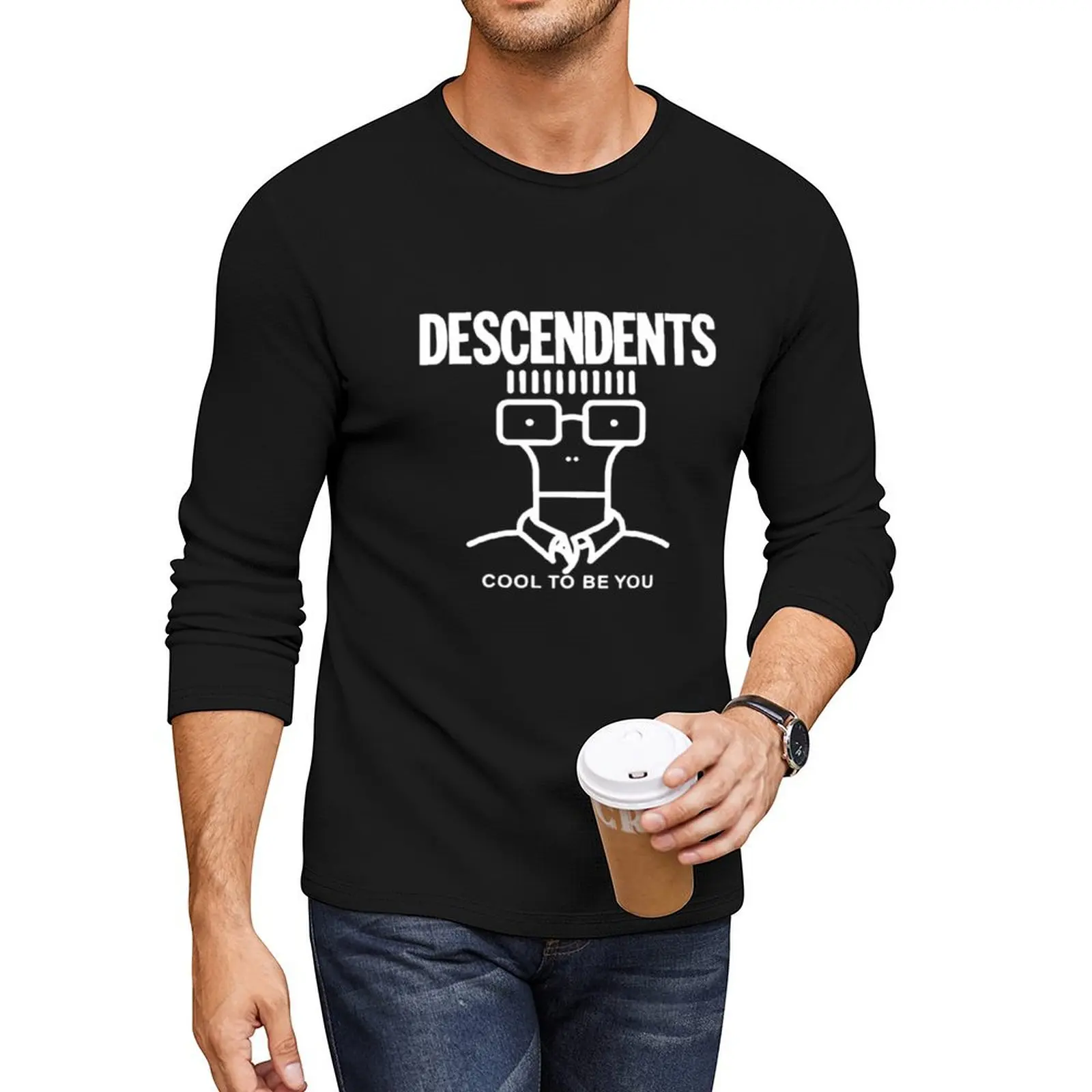 descendents Long T-Shirt korean fashion vintage clothes t shirts for men pack