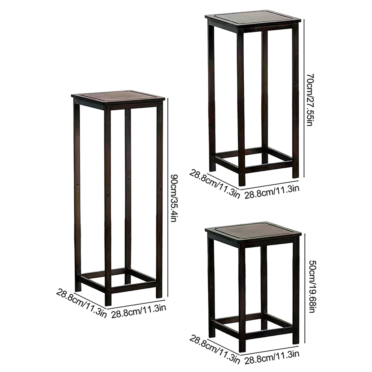 Bamboo Plant Stand for Indoor & Outdoor | Bamboo Planter Stand | Living Room & Garden Decor | Multi-Tier Plant Display image 3