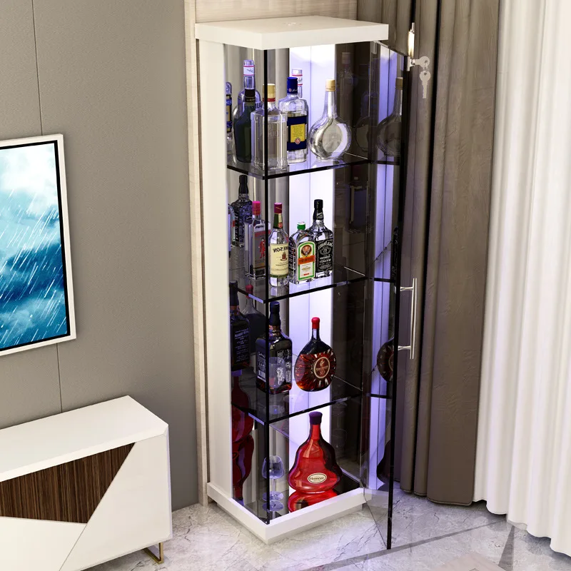 Custom. Custom Modern Glass Wine Cabinet Display Showcase, Storage Glass Display