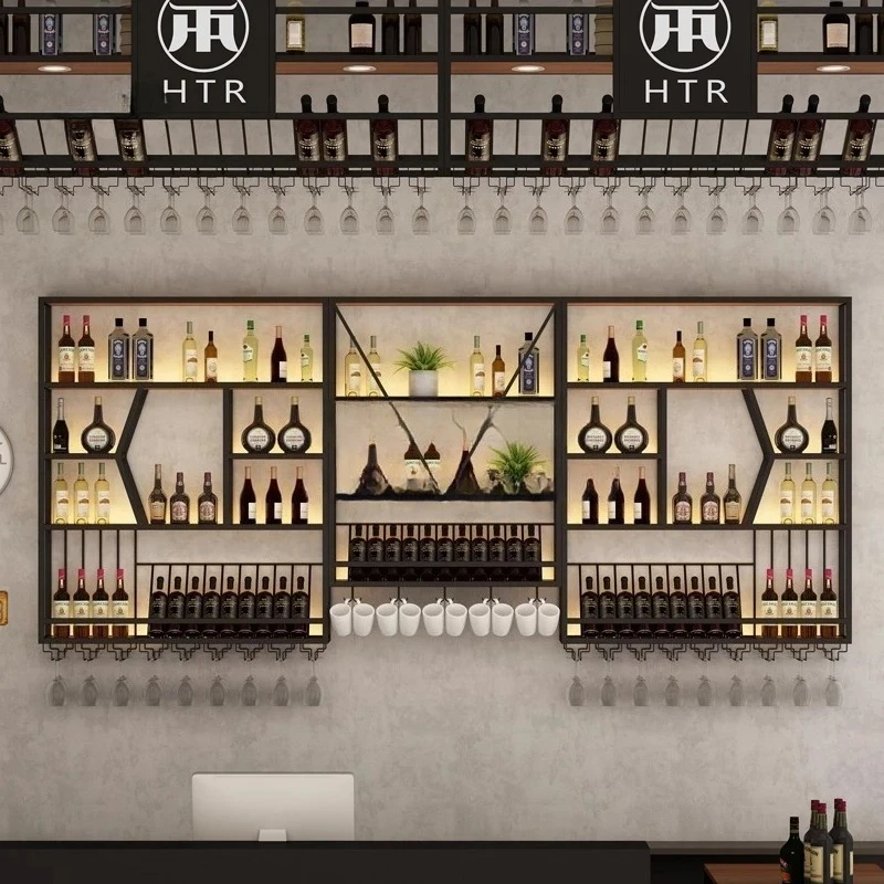 ^Decoration Shelves Bar Cabinet Living Room Kitchen Storage Restaurant Display Luxury Wine Cabinet Modern Estante Home Furniture