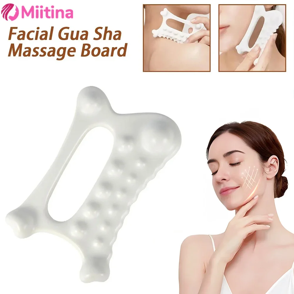 2024 New Facial GuaSha Massage Board Body Skin Care Relaxation Scraper Body Relaxation Fat Guasha Board Face Lift Muscle Relief