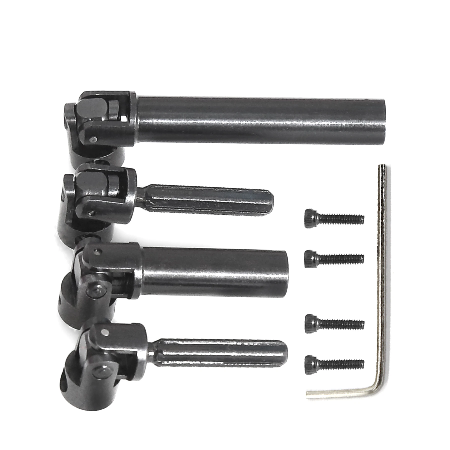 RED SPIDER 2Pcs Steel Transmission Drive Shaft for Axial SCX24 Chevrolet Wrangler Bronco 1/24 RC Crawler Car Truck Model Parts