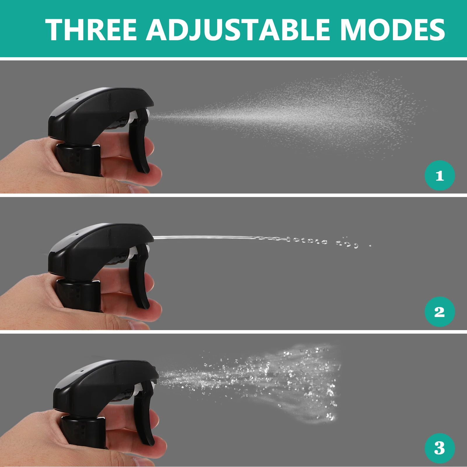 พลาสติก Sprayer ขวดมือกดรดน้ําสเปรย์ขวด Liquid Sprayer โปร่งใสแน่นซีลวัสดุ PET Hairdressing