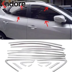 For Hyundai Tucson ix35 2010 2011 2012 Window Frame Sill Trim Up and Down Moulding Car Accessories Stainless Steel