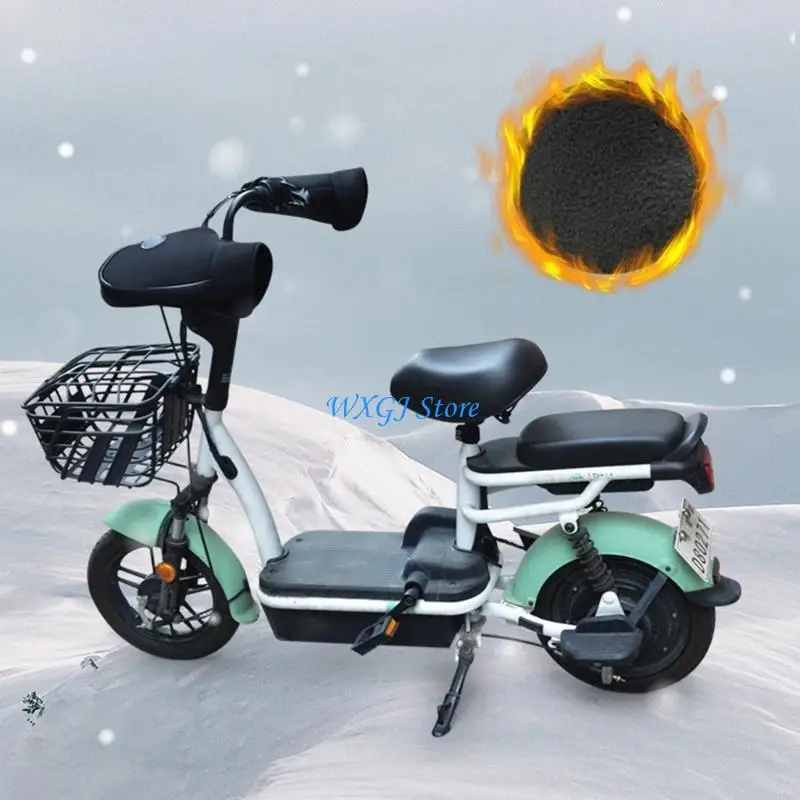 

37JE Motorcycle Hand Guards Winter Motorcycle Handlebar Covers Warm Mitts for Winter Riding Providing Wind & Water Resistance