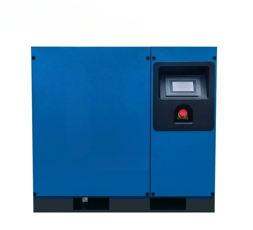 Energy Saving Stationary Low Noise Industrial Screw Air Compressor 380V Optional Frequency Converter Freeze Dryer and Air Tank