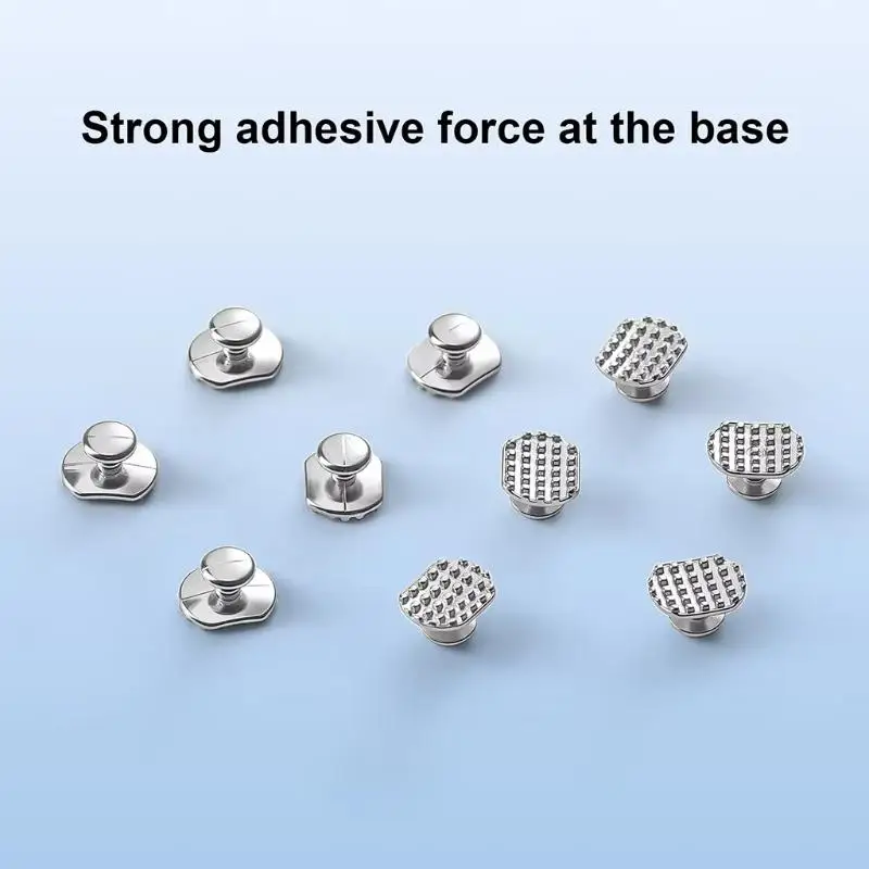 NEW 10Pcs/1Pack Dental Metal Lingual Button Monoblock Bondable Rectangular Metal Material Buccal Tube