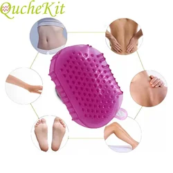 Double-sided SPA Body Silicone Brush Bath Shower Brush Double Silicone Scrub Gloves Soft Brushes Multifunction Bathing Tools