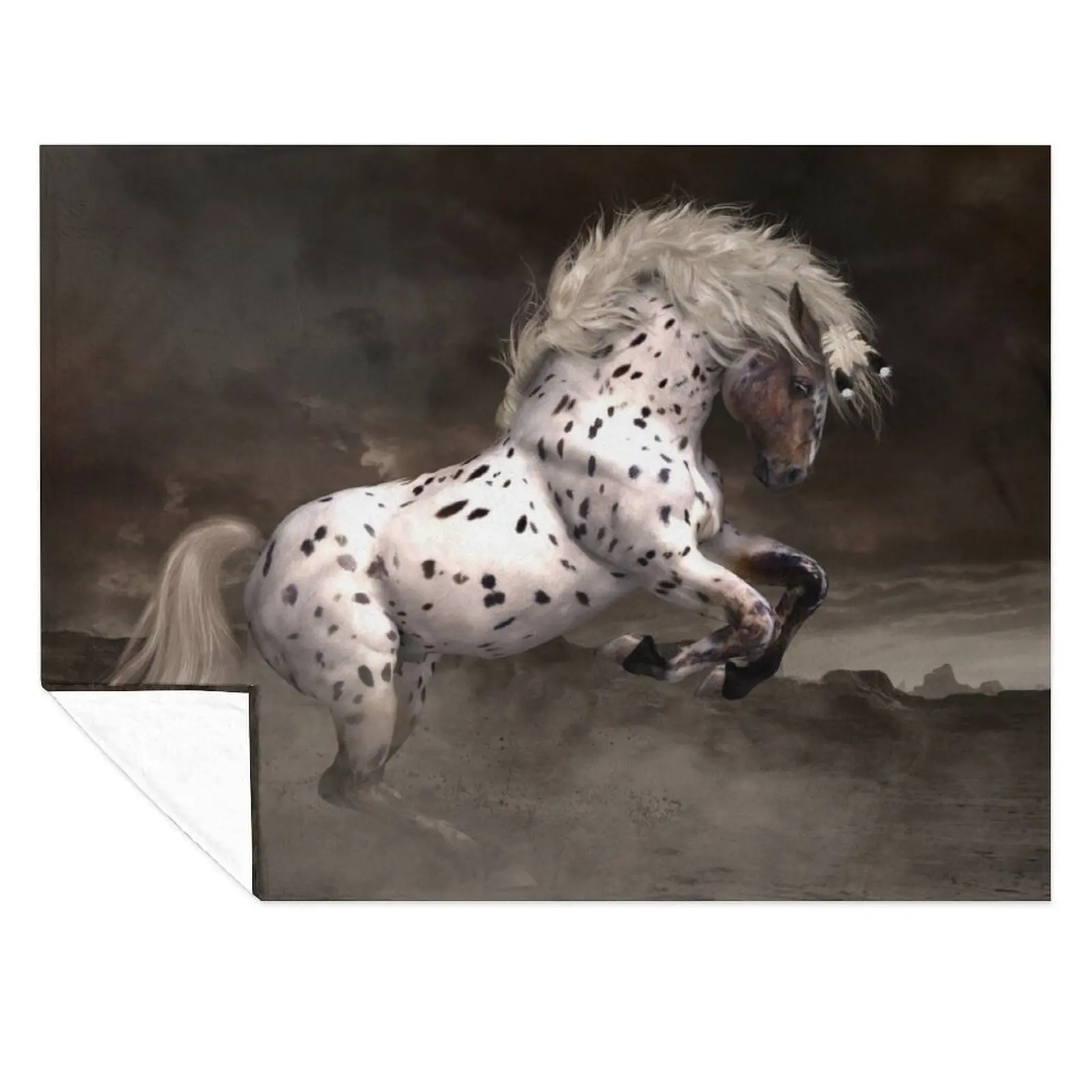 

Leopard Appaloosa - Shiloh Throw Blanket warm winter Softest Personalized Gift Blankets
