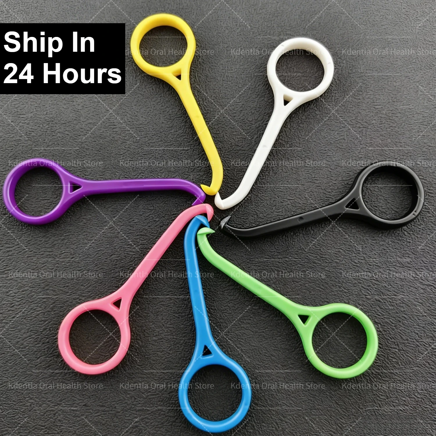 200Pcs Dental Plastic Removal Hook Invisible Removable Braces Extractor Orthodontic Remove Aligner Clear Aligner for Oral Care