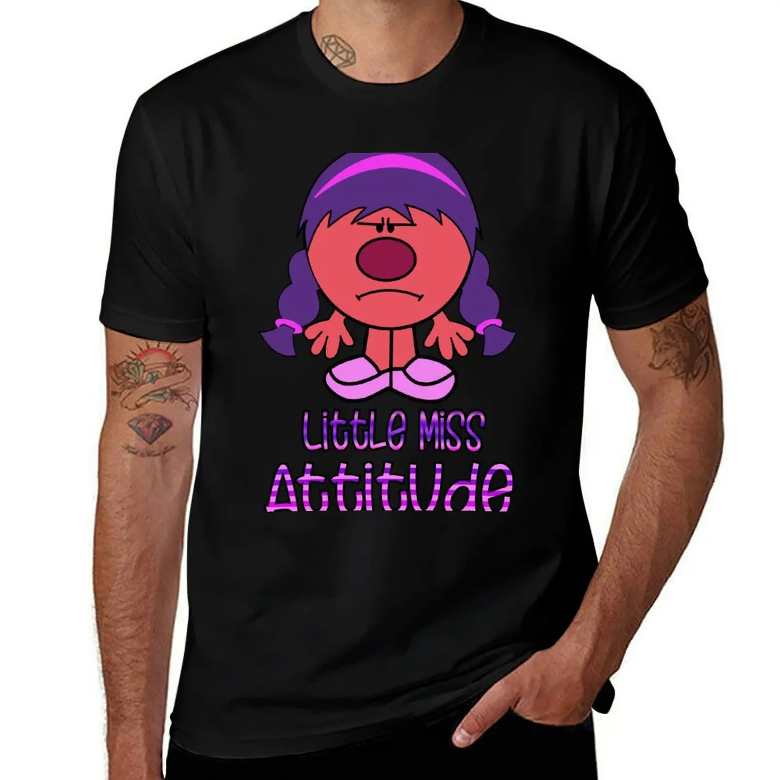 Little Miss Attitude T-Shirt Christmas Casual Tee Shirt T-Shirt