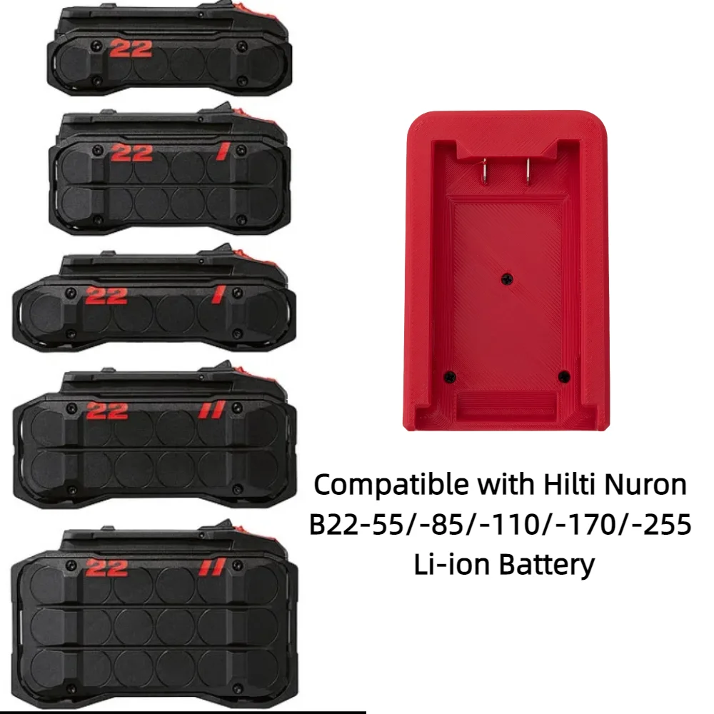 Battery Adapter for Hilti Nuron B22-55/-85/-110/-170/-255 Li-ion Battery To Milwaukee 18V Cordless Power Tools Accessory