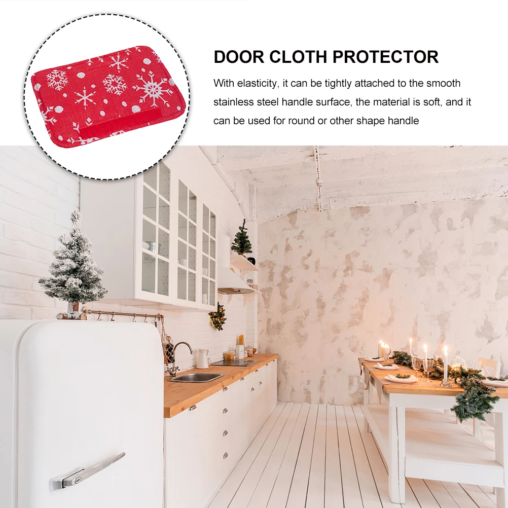 

6Pcs Handle Protector for Fridge Christmas Sturdy Trustworthy Multi-Function Cloth Protector for Fridge