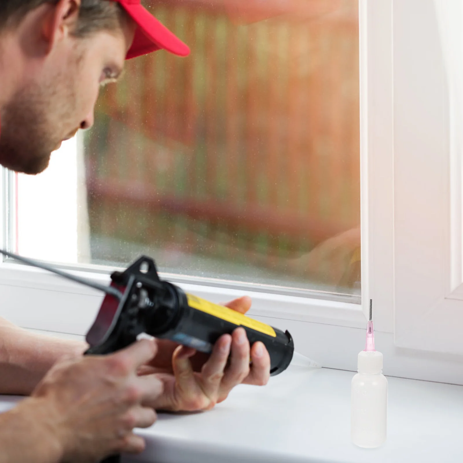 

1Set Pigment Needle Bottles 30Ml Squeeze Bottle for DIY Crafts Glue Epoxy Grouting Tile Caulking Work Refillable Empty Tip