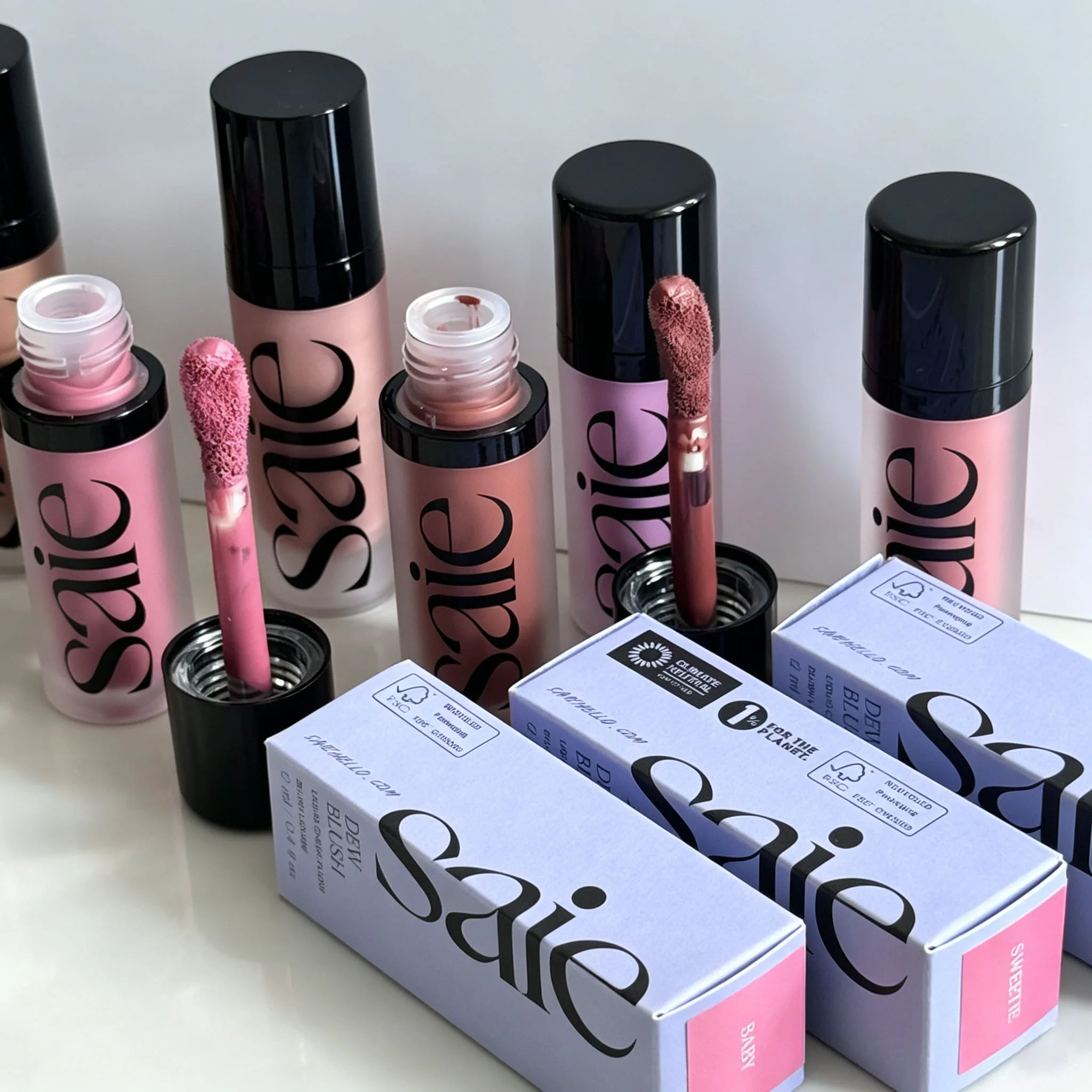 Luxury Saie Brand Slight Gloss Liquid Blusher Liquid High Gloss Gel Starglow Natural Lasting Moisturize Touch-up Korean Makeup