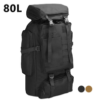80L Tactical Backpack Molle Hunting Bag Waterproof Rucksacks Daypack Assault Pack for Outdoor Sports Camping Hiking Rucksack