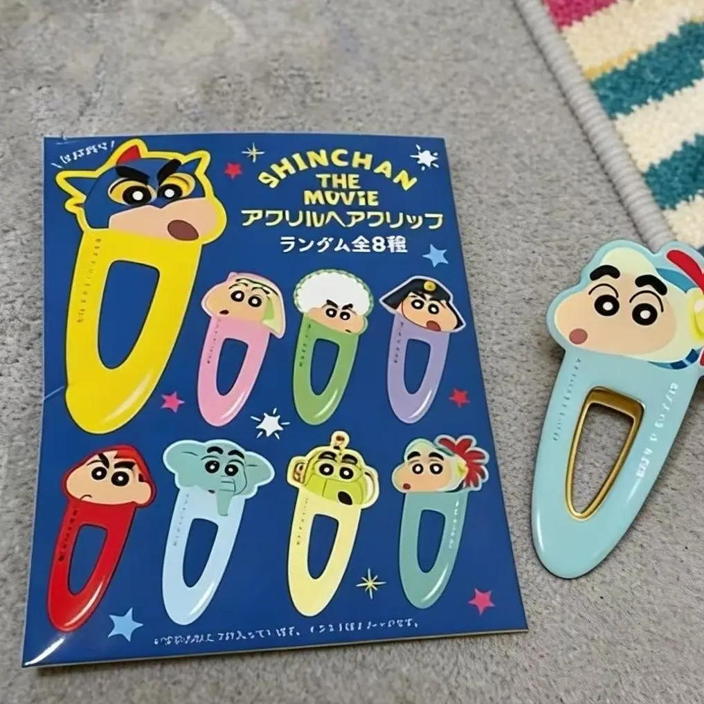 Crayon Shin-chan Filmreihe Haarspange - Niedliche Cartoon-Schüler-Haarspange mit Stylischem Verstellbarem Seitenansatz