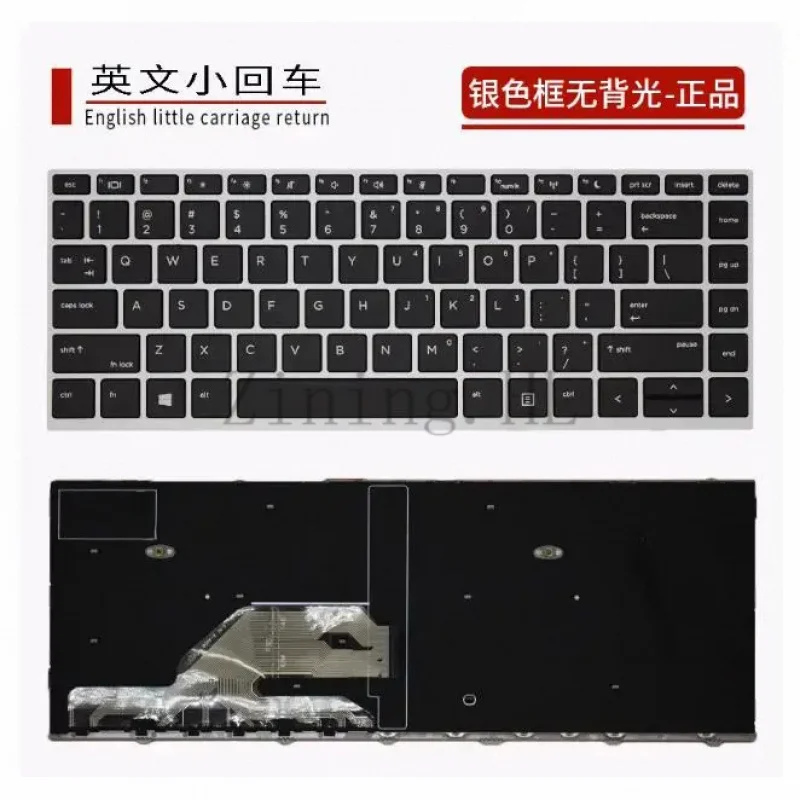 For HP ZHAN 66 Pro G1 440 430 445 G5 Keyboard HSN-Q04C Q06C no backlight