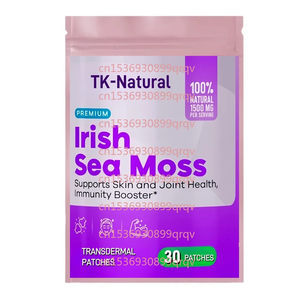 

30 трансдермальных пластырей с ирландским морским мхом: поддержка кожи, волос, ногтей, суставов, иммунной системы, натуральный энергетик