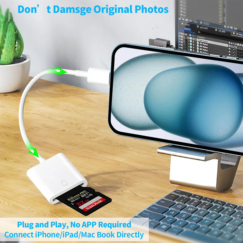 

Type C Lightning Card Reader SD Memory Converter OTG Writer Adapter For IPad Pro Macbook Huawei Samsung Xiaomi Phone Laptop ﻿ ﻿
