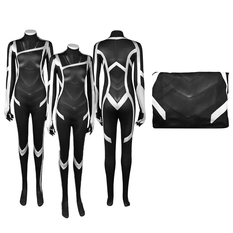 

FC6Felicia Cosplay Hardy Costume Adult Women Jumpsuit Black Cat Fantasia Bodysuit Outfits Halloween Carnival Party Suit@FC8！