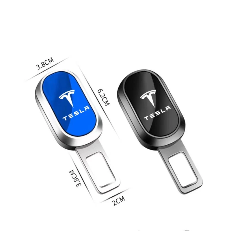 Car Seat Belt Clip Extender Safety Seatbelt Lock Buckle Plug Thick Insert Socket For Tesla Model 3 Model X Model S Model Y
