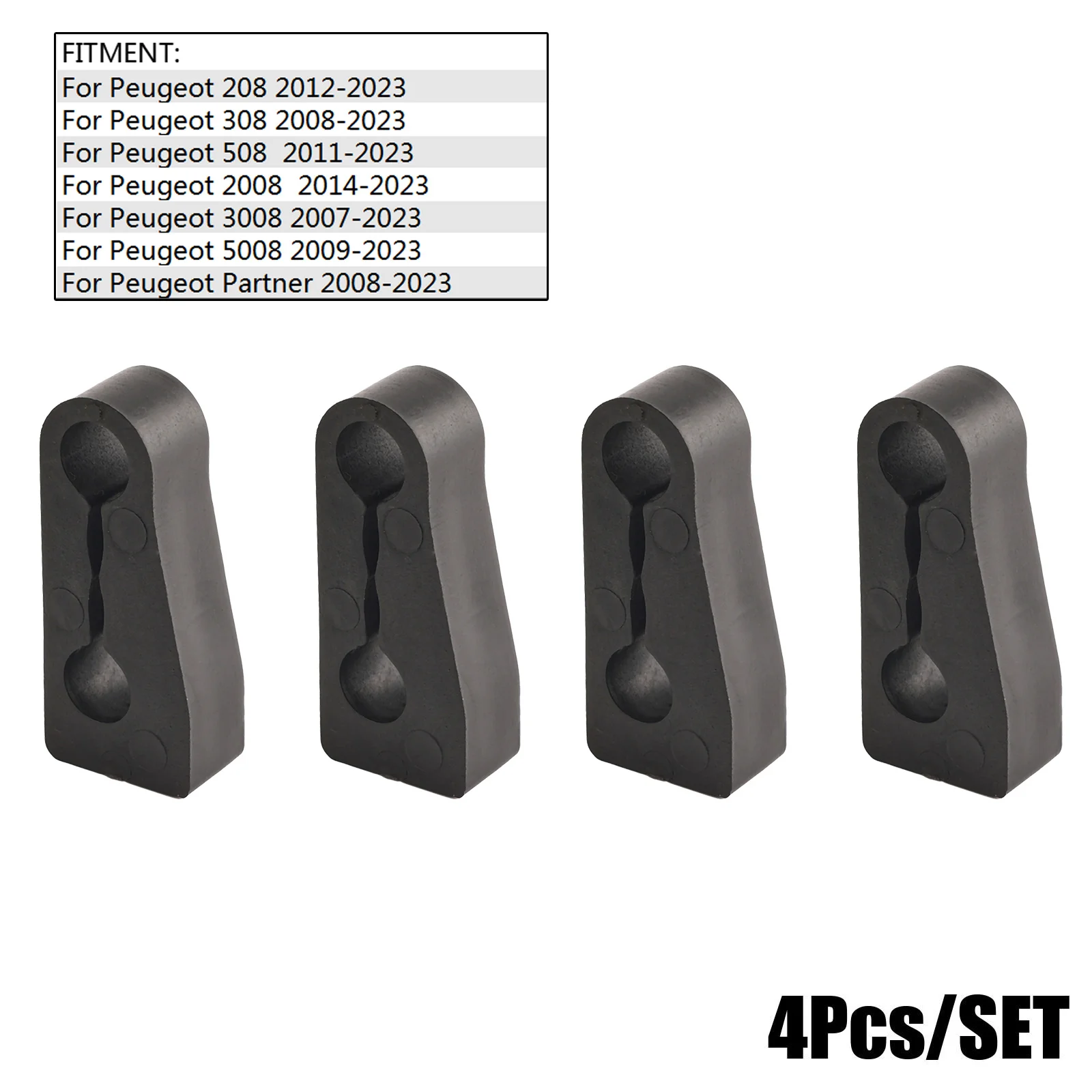 4pcs kunci pintu mobil peredam peredam suara penyangga untuk Peugeot 208 308 508 2008 3008 untuk Citroen C3 C4 C5 DS3 DS4 DS5 penutup tuli