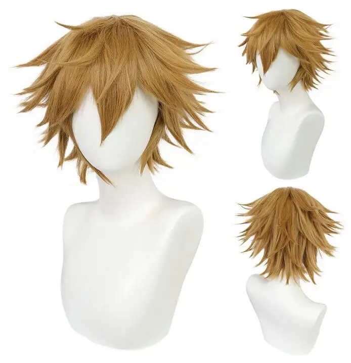 Synthetic Wig Short Straight Cosplay Wig for Halloween Christmas Thanksgiving Day