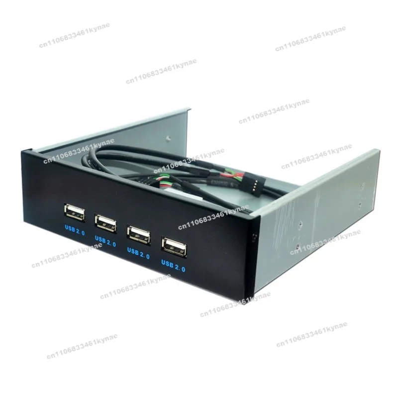 Suitable for USB2.0 Optical Drive Position Front Panel 5.25 Inch 4 Port HUB 9PIN To 4 Port USB2.0 Panel