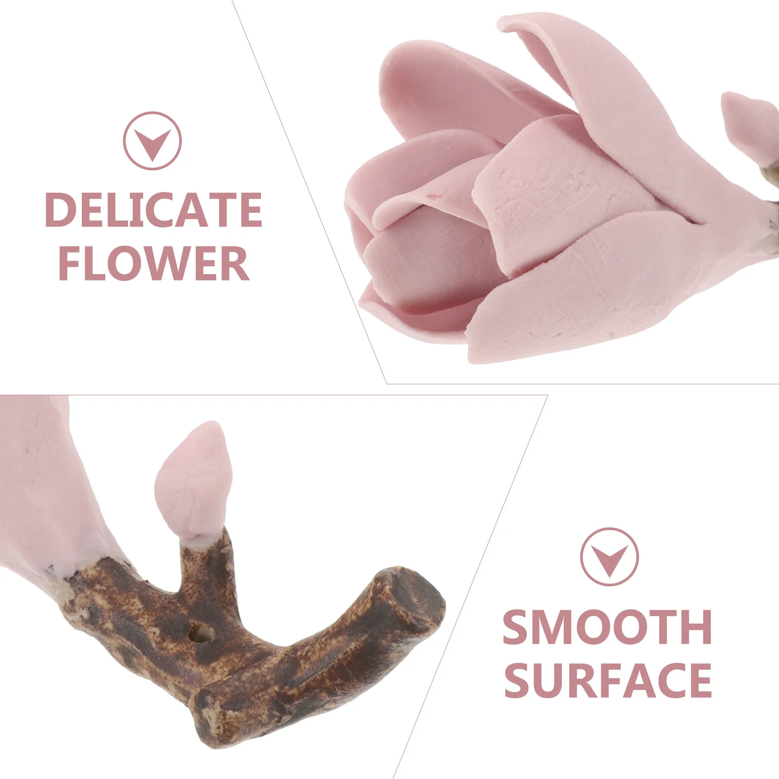 Portapenne per pennelli per calligrafia con fiori in ceramica Pratico poggia pennelli per pittura Decorazione creativa per desktop Portapenne in ceramica