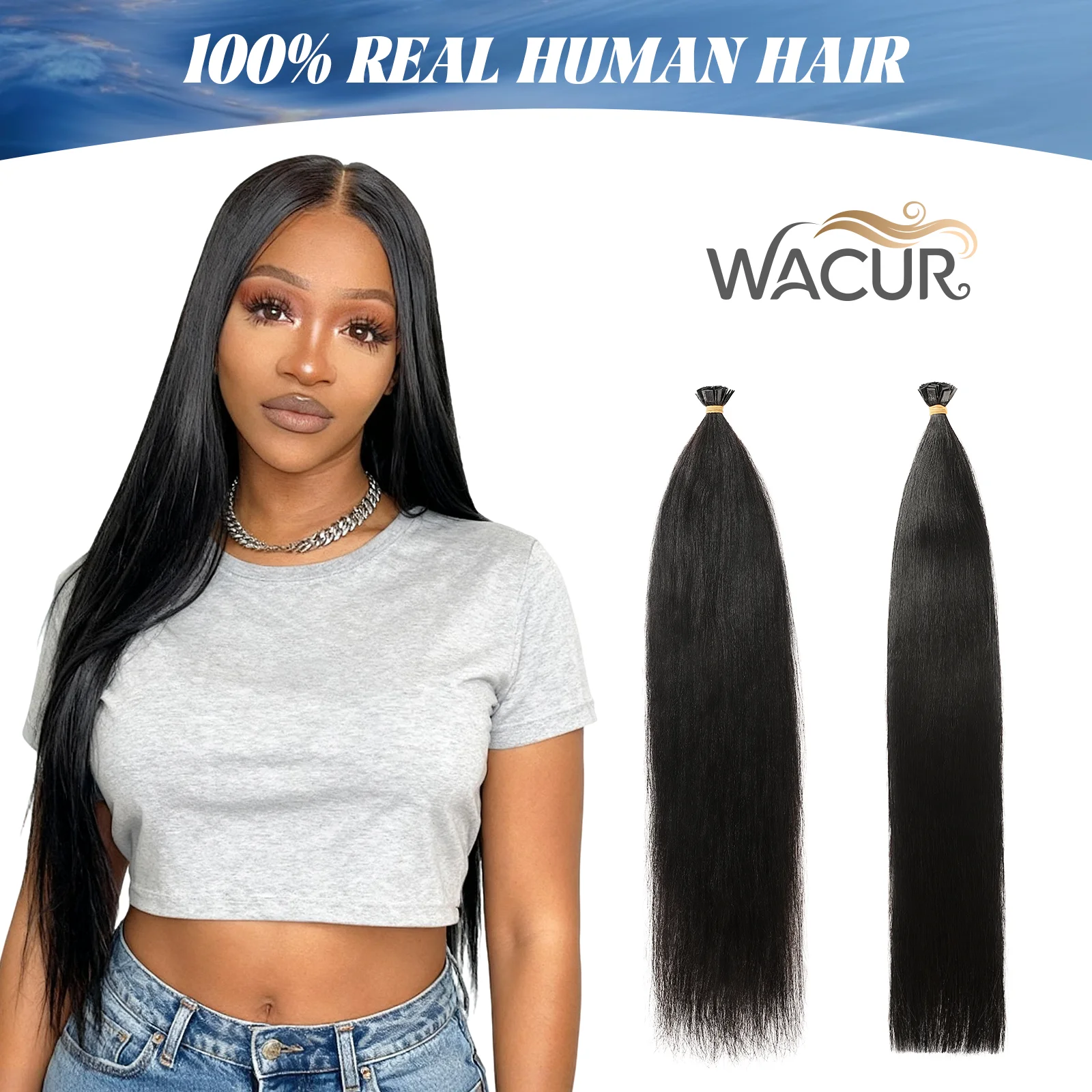 

Straight Human Hair Flat Tip Keratin Extension By Fusion Capsules Strand Natural Hair Extension Yaki Straight Shipping Invisible