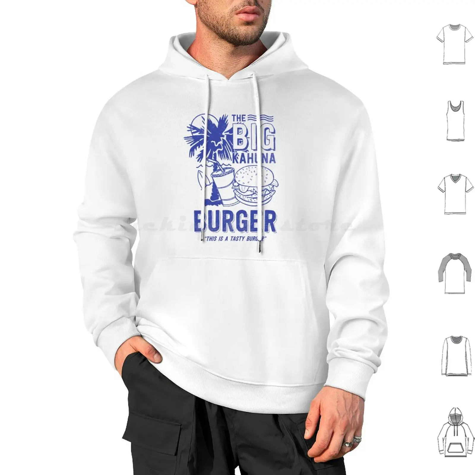 The Big Kahuna Burger Hoodie cotton Long Sleeve Big Kahuna Burger Burger Cinema Fictional Film John Travolta Movie